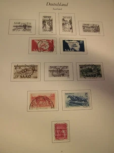 Sammlung Saarland Saar 1947-1959 gestempelt mit vielen besseren Ausgaben (1116) - Bild 1 von 1