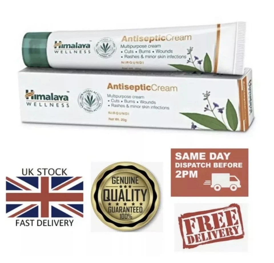 UK 20gHimalaya Herbal Antiseptic Cream Cuts Burns Rashes Wounds Skin Infections