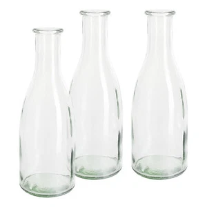 Jarrones para botellas VBS, juego de 3, H 18 cm, aprox. 300 ml, jarrones decorativos para flores, jarrones de vidrio - Imagen 1 de 1