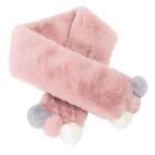 82x11cm Child Girls Boys Winter Thicken Plush for Loophole Collar Scarf wi