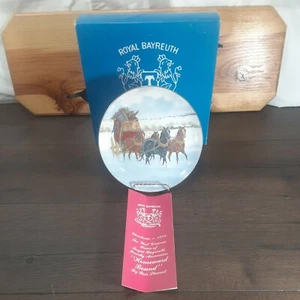 Royal Bayreuth Christmas 1979 Homeward Bound By Ron Stewart Collector's Plate - Picture 1 of 5