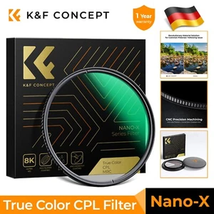 K&F Concept True Color CPL Filter Kamera Objektiv 49/52/55/58/62/67/72/77/82mm - Bild 1 von 9