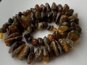 Natural Vintage Amber Beads Antique Baltic Old Necklace 78,76 gr - Picture 1 of 7