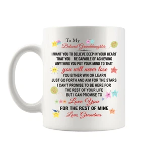 Regalo de cumpleaños para abuela y nieta - Tazas de café únicas de inspiración de novedad - Imagen 1 de 4