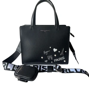 Borsa a tracolla nuova con etichette $228 KARL LAGERFELD Paris Maybelle con tracolla e marsupio extra - Foto 1 di 4