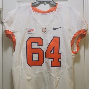 Camiseta de fútbol usada del juego de la Universidad Clemson #64 - Imagen 1 de 4