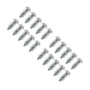  Set of 2 Hollow Wall Anchors for Thin Walls Core Door Hanging Hardware - Picture 1 of 12