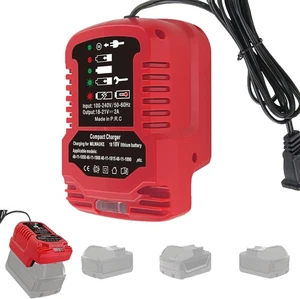 Replacement Mini Charger for Milwaukee M18 18V Battery, Portable Compact Design - Imagen 1 de 9
