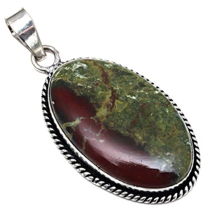 Pendant Lemon Chriosoprase Gemstone Mother's Day Gift Silver Jewelry 2.25" - Bild 1 von 7