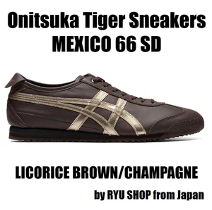 Onitsuka Tiger Sneaker MEXICO 66 SD 1183A872.204 LICORICE BROWN / CHAMPAGNE - Picture 1 of 13