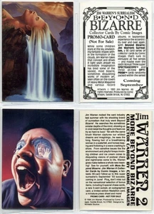 Jim Warren Beyond Bizarre - lotto carte promo - 4 carte / 2 di ciascuna [Immagini fumetti] - Foto 1 di 1