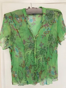 Per Una M&S Silk Blouse Size 14 - Picture 1 of 4