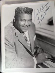 FATS DOMINO Signed 8x10 with A Signed Letter! FREE SHIPPING - Picture 1 of 3