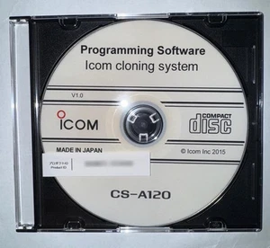 ICOM CS-A120 PROGRAMMING SOFTWARE FOR THE IC-A120 AVIATION RADIO - Picture 1 of 1