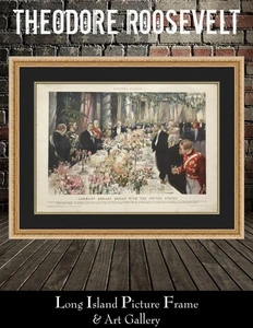 Theodore Roosevelt Original 1902 Harper's Weekly Custom Framed - Picture 1 of 3