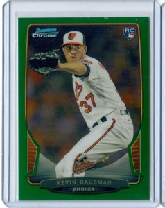 KEVIN GAUSMAN 2013 Bowman Chrome #38 GREEN REFRACTOR #/75 TORONTO BLUE JAYS RC - Picture 1 of 1