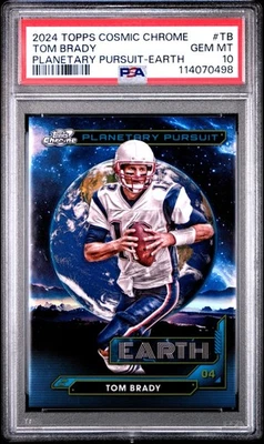 🔥2024 Topps Cromo Cósmico TOM BRADY Búsqueda Planetaria Tierra #PPEA-TB PSA 10!🔥 Foto 1 de 2