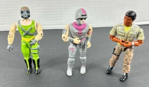 Lot 3 Vintage Lanard Action Figuren Cyber Trooper Gas Man Flash Feuerwehr Spielzeug - Bild 1 von 6