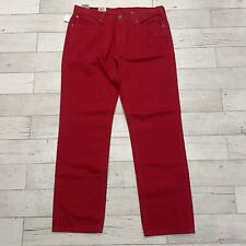 Levi's 541 Athletic Taper Jeans Men’s Tag 36x34 Red Cotton FITS 37x32 NWT