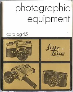 Leitz LEICA FOTOAUSRÜSTUNG Katalog #45 Vintage Handbuch Kamera Guide Buch - Bild 1 von 1