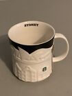 Starbucks SYDNEY Australia Relief Black White Mug 16oz Mint Condition No Tag