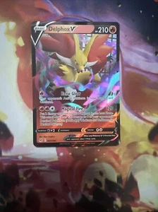 Pokémon TCG Delphox V Sword & Shield - Lost Origin 027/196 Holo Ultra Rare - Picture 1 of 2
