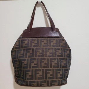 FENDI Zucca Handbag Iconic Monogram Classic Rare Limited Collectible Bag VINTAGE - Picture 1 of 7