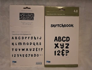 NEW Lifestyle Crafts QuicKutz Cutting Dies Sketchbook Mini Alphabet Set Retired - Picture 1 of 1
