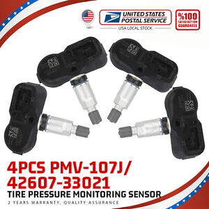 4PCS TPMS Tire Pressure Sensor For Toyota Corolla Tacoma Prius OEM 42607-33021