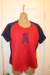 NIKE Team Anaheim Los Angeles Angels Women's Red Jersey Medium NWT Vintage - Picture 1 of 12