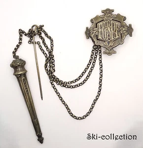 Aiguillette de récompense (médaille) FGSPF. France, vers 1900 - Picture 1 of 3
