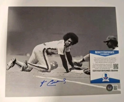 Foto autografiada firmada por José Cardenal 8X10 certificado de autenticidad Bas Beckett BB46989 Foto 1 de 2