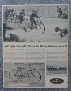 VINTAGE 1952 AMF ROADMASTER FLYING FALCON GLIDEMASTER BICYCLE ADVERTISEMENT 
