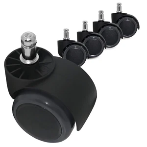 Ruedas giratorias para silla de oficina Guildrey, diámetro de vástago de 7/16” (11 mm), protección - Imagen 1 de 12