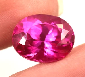 12.55Ct Natural Certified Pink Mozambique Ruby Loose Gemstone 13mm AA Certified - Picture 1 of 5