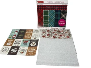 Scrapbook Christmas Holiday 38 Sheets, Glitter and Sloth Card Stock 12" x 12" - Picture 1 of 1