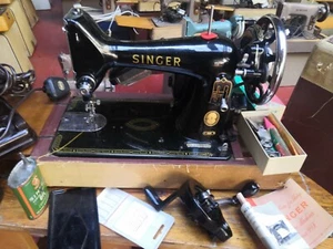 Singer 99k manual and elfabric, fabric & Leathe sew/ mah  make is Great Britain  - Picture 1 of 5