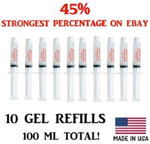 45% blanqueador dental blanqueador dental 100 ml kit sistema de gel oral recarga - Imagen 1 de 3