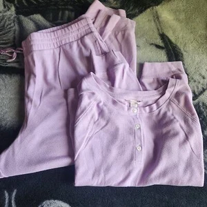 Victoria's Secret waffle knit pajama set XXL - Picture 1 of 6