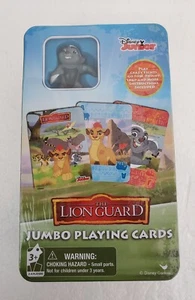 DISNEY JUNIOR THE LIONGUARD Jumbo Playing Cards In Tin Metal Box New/Sealed - Picture 1 of 8
