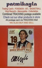 2023 AFL SELECT LEGACY COPPER DRAFT PICK SIGNATURE CARD ED ALLAN DPSC19 086/175