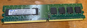 Samsung 512MB Desktop Memory 1Rx8 PC2-4200U DDR2 533MHz Non-ECC M378T6553CZ3-CD5 - Picture 1 of 3