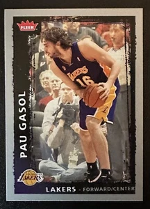 2008-09 Fleer Basketball PAU GASOL #104 Lakers - Imagen 1 de 2