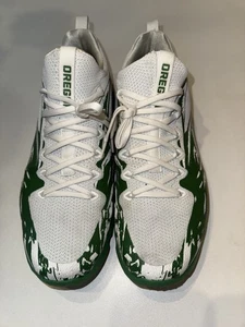 Oregon Ducks Team Issued Nike Vapor Speed Turf Apple Green White-Shatter Size 13 - Picture 1 of 7