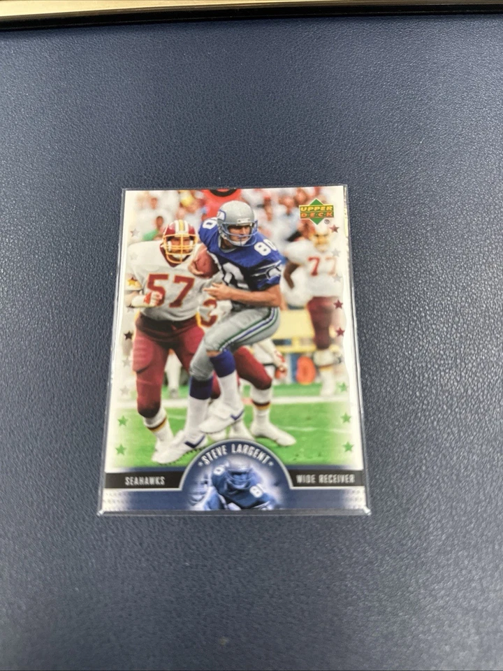 2005 Upper Deck NFL Legends Steve Largent #63 HOF - Image 1 of 2