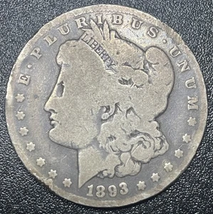 1893-O Morgan Silver Dollar $1 Good G Key Date - Picture 1 of 2