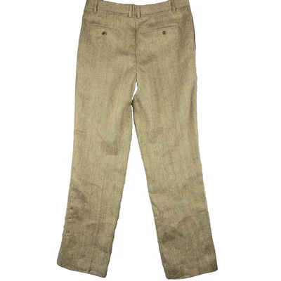 Lands End Pantalones Hombre 36 Lino Espiga Baird McNutt Tirantes Botones India Foto 1 de 4