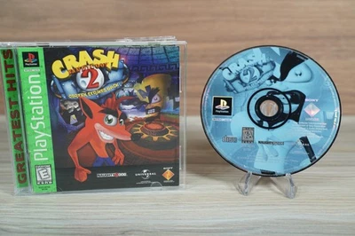 Crash Bandicoot 2: Cortex Strikes Back (PS1, 1996) Complete Free Shipping Tested - Image 1 of 4