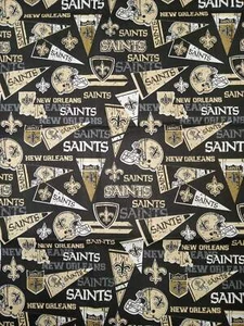 Handmade Placemat Or Table Runner Saints Flag - Picture 1 of 5