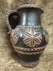 Jarra pequeña o crema vintage cerámica artística Gmundner cerámica Austria 16 oz marrón - Imagen 1 de 9